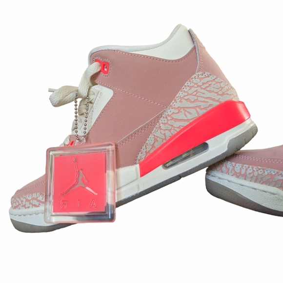 Nike Jordan 3 Retro Rust Pink CK9246-600 Women 6.5US w/ Box Tags Extra Laces - Picture 13 of 15